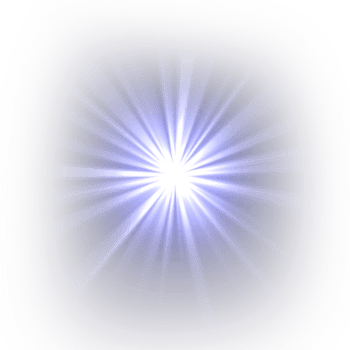 a glowing white light